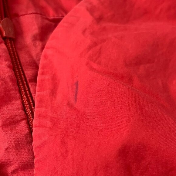 Marissa Webb Collective Midi Dress 2 Red Flutter Sleeve Tiered Cotton V-Neck - Picture 8 of 13